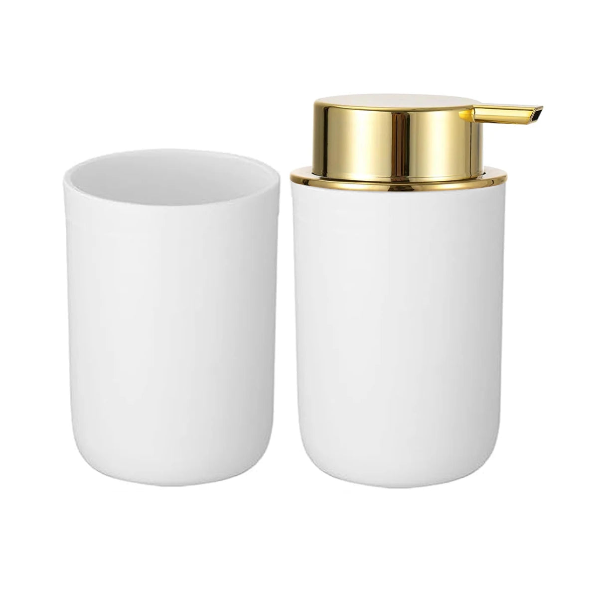 Foam Soap Dispenser with Mouthwash Cup Bathroom Refillable Foaming Hand Soap Lotion Bottles Kitchen Hands and Dish Soap Bottle