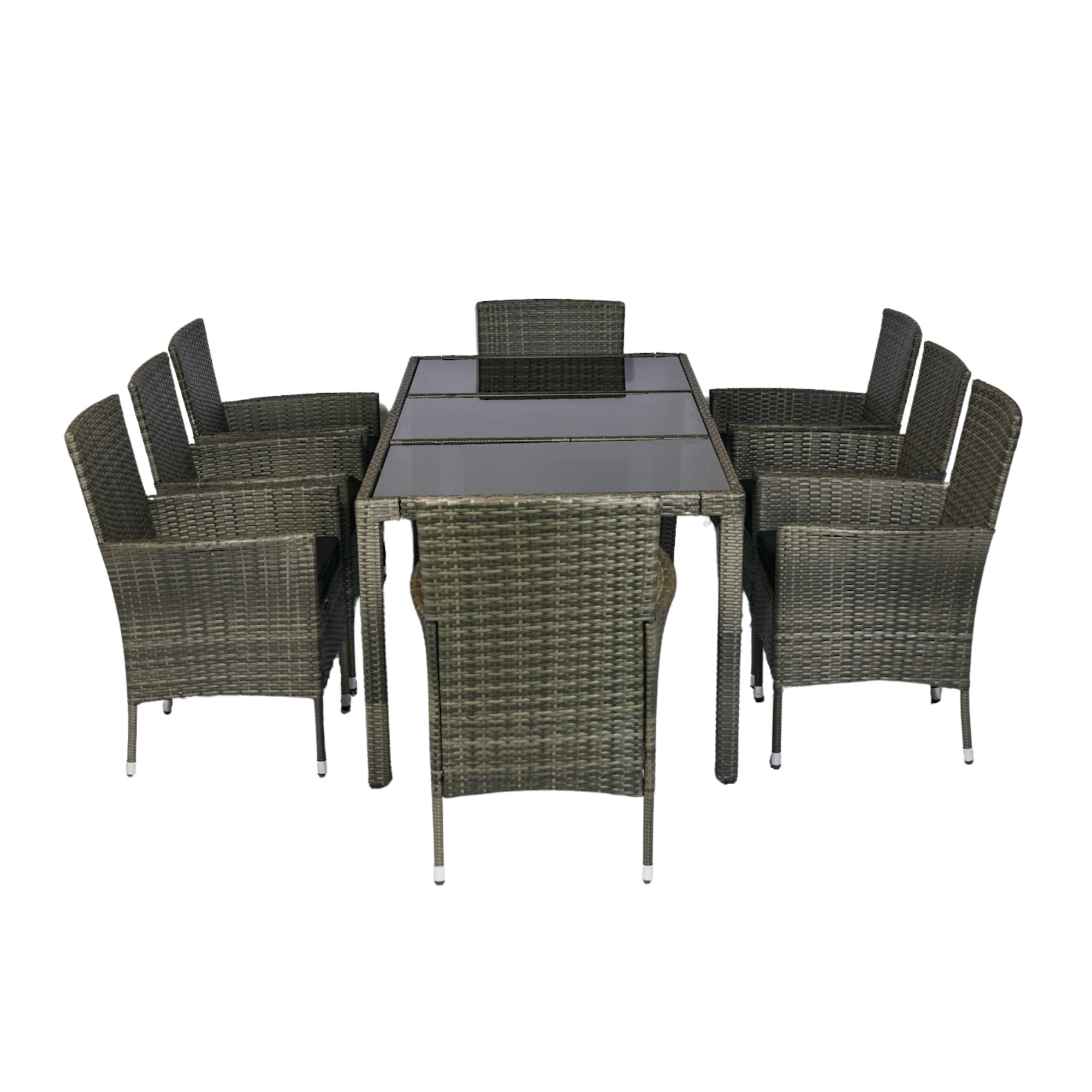 9 piece Outdoor Patio Wicker Dining Set Patio Wicker Furniture Dining SHIPPING ONLY IN USA