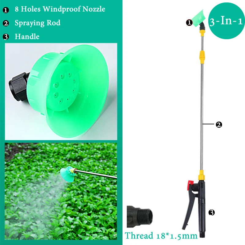 Hand Pressure Sprayer Retractable 0.45-0.8m Sprayer Rod For Outdoor Garden Pesticide Spray Fruit Tree Watering Can Accessories