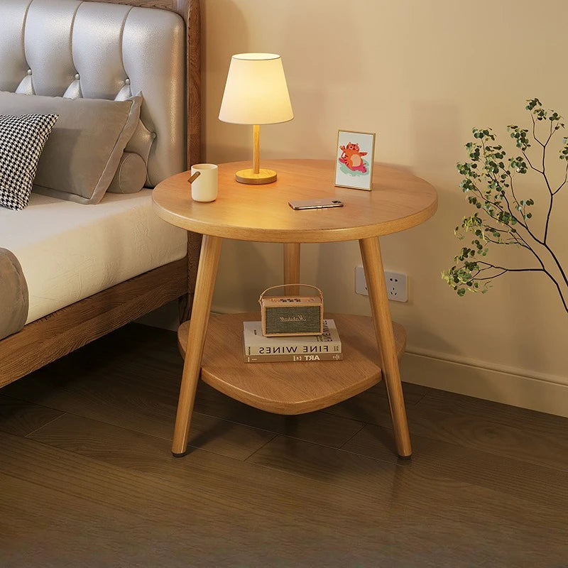 Hot Selling Bedside Table Cabinet Modern Luxury Wood Nightstands Large Bed Side End Table for Bedroom