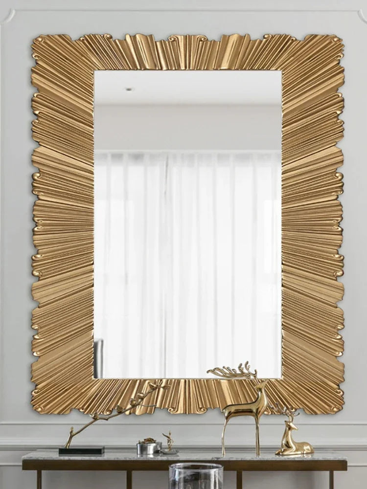 Full-Length Mirror European Style Stand-Alone Tall Floor-Mounted Mirror for Home Decor