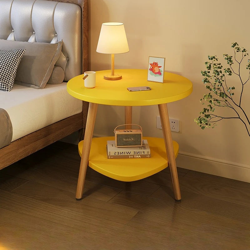 Hot Selling Bedside Table Cabinet Modern Luxury Wood Nightstands Large Bed Side End Table for Bedroom