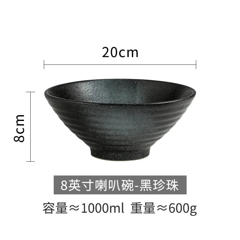 Japanese Style Ceramic Bowl, Large Ramen Bowl, Soup Bowl, Creative Tableware