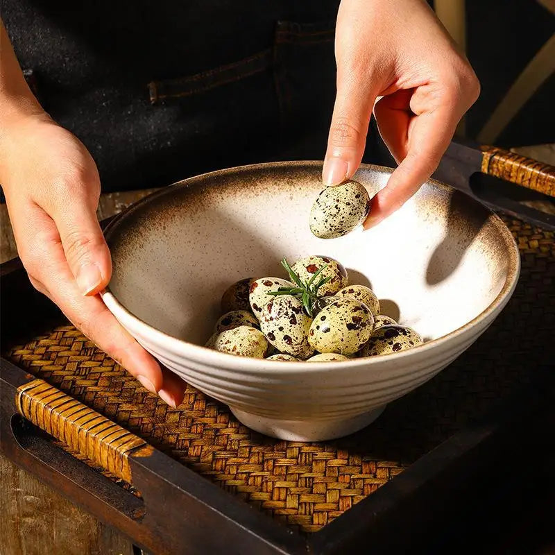 Japanese Style Ceramic Bowl, Large Ramen Bowl, Soup Bowl, Creative Tableware