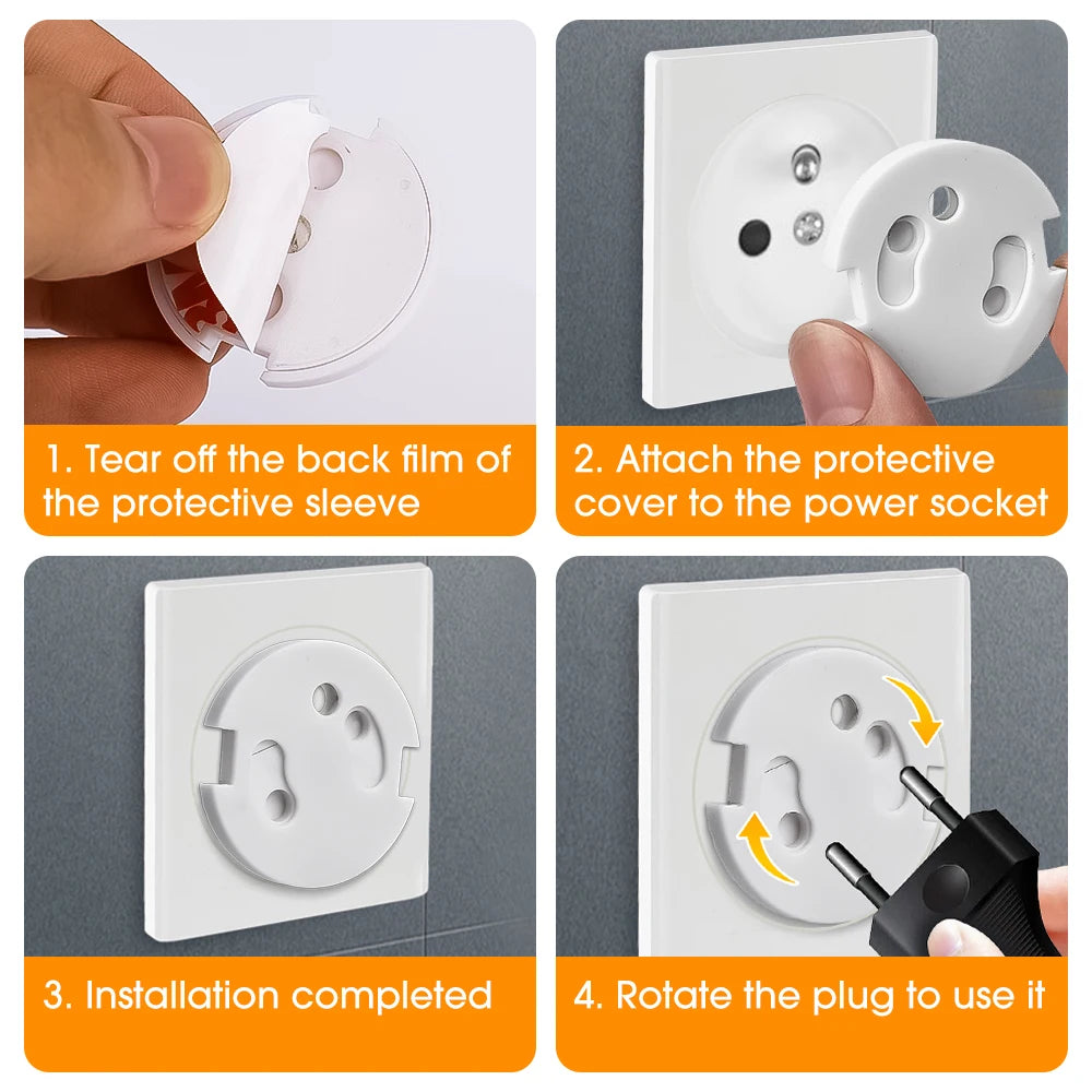1-5pcs Power Socket Protection Cover Power Switch Safety Plug Protective Cover Plug Strip Protective Cover Baby Safety Supplies