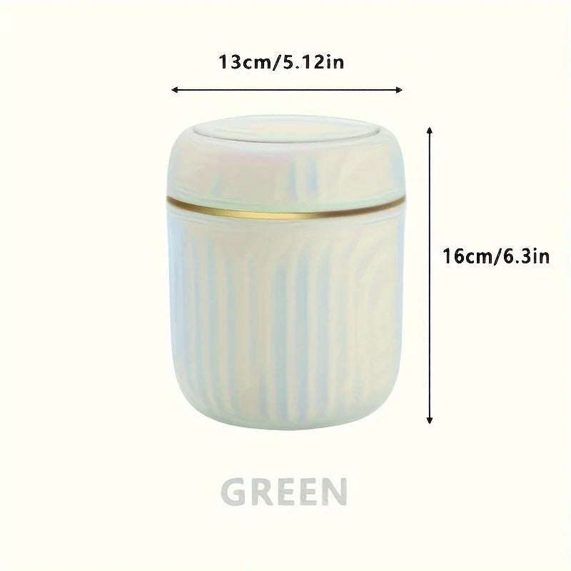 Mini Desktop Trash Can with Lid Garbage Waste Bin Organizer Bedroom Office Desk Storage Box Made Durable Plastic Home Supplies