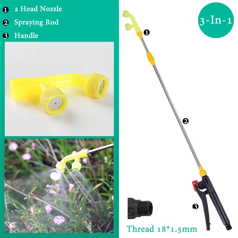 Hand Pressure Sprayer Retractable 0.45-0.8m Sprayer Rod For Outdoor Garden Pesticide Spray Fruit Tree Watering Can Accessories