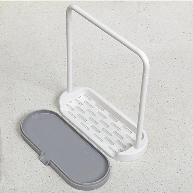 1 PC Kitchen Towel Storage Rack Sponge Drain Shelf Plastic Dishcloth Stand Home Organizer Holders Bathroom Gadgets