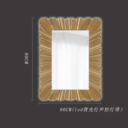 Full-Length Mirror European Style Stand-Alone Tall Floor-Mounted Mirror for Home Decor