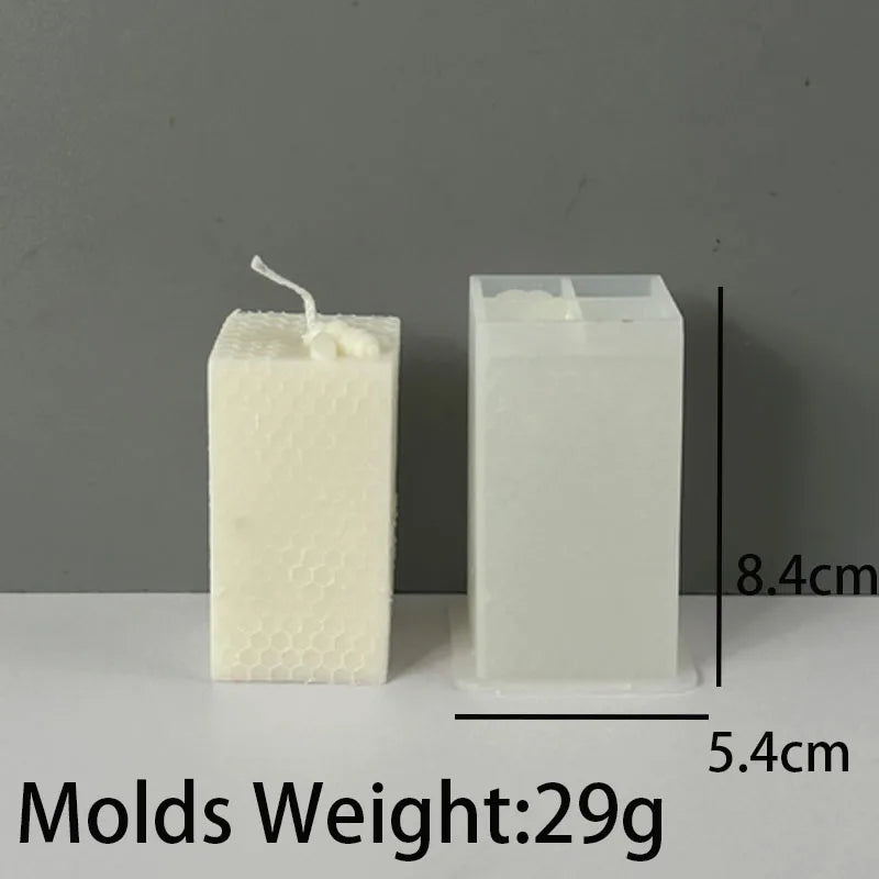 DIY Creativity Honeycomb Silicone Candle Mold 3D Beehive Scented Candle Soap Molds Plaster Resin Baking Mould Home Art Decor