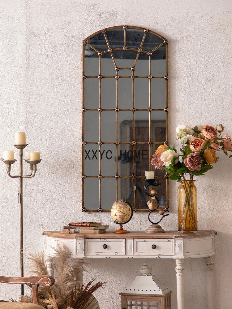 Antique Dressing Mirror Hallway Corridor Living Room Wall Hanging Decorative Mirror B & B Clothing Store Full-Length Mirror