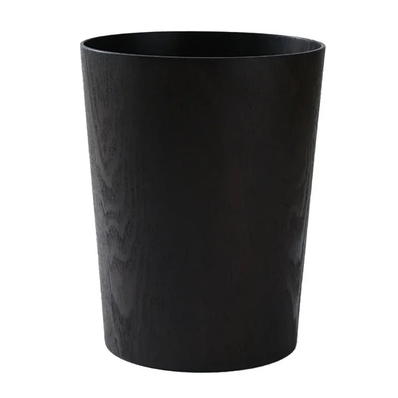 Creative Storage Wooden Trash Can Home Bucket Garbage Bin Hotel Living Room Office Wastebasket Cans Nordic Recycling Bin