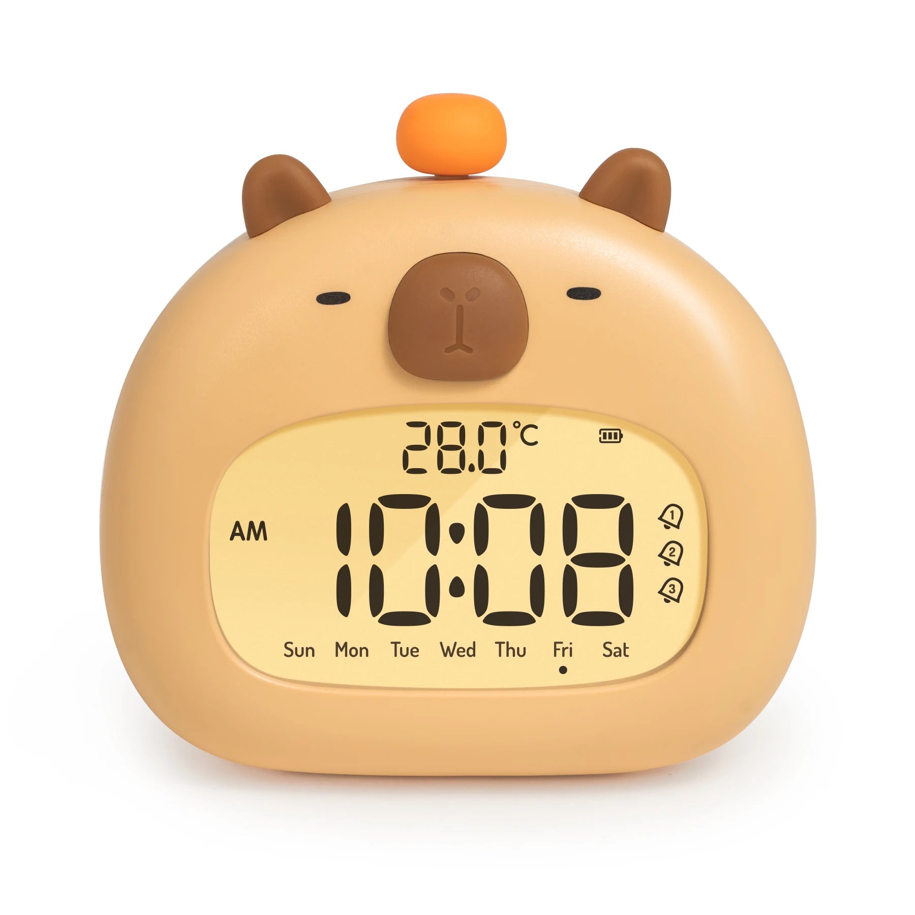 LED Alarm Clock With Night Light Multi-functional Timer Wake Up Alarm Clocks Capybara Axolotl Koala Bedroom Desk Decor Kids Gift