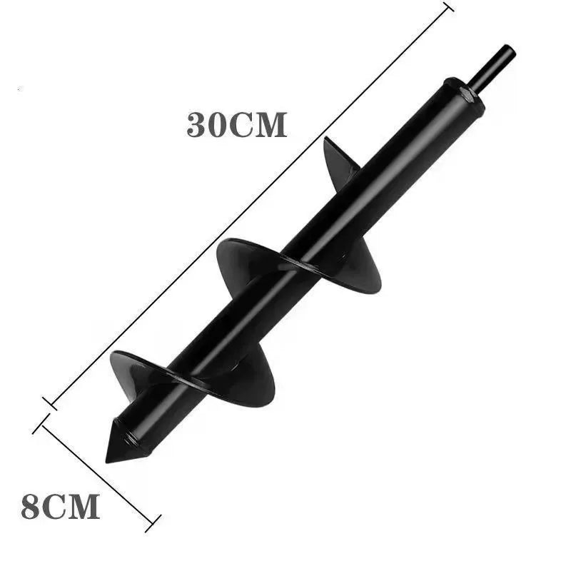 Metal Drill Bit Set Steel Gardening Tools Yard Spiral Rod Loose Soil Digging Pit Sowing Planting Flowers And Trees Plant Tool