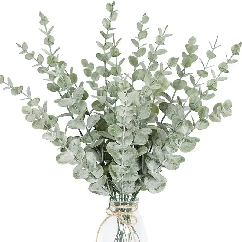 Artificial Plants Multicolor Eucalyptus Leaves Faux Greenery Boughs Wedding Bridal Bouquet Home Vase Table Diy Decoration Props