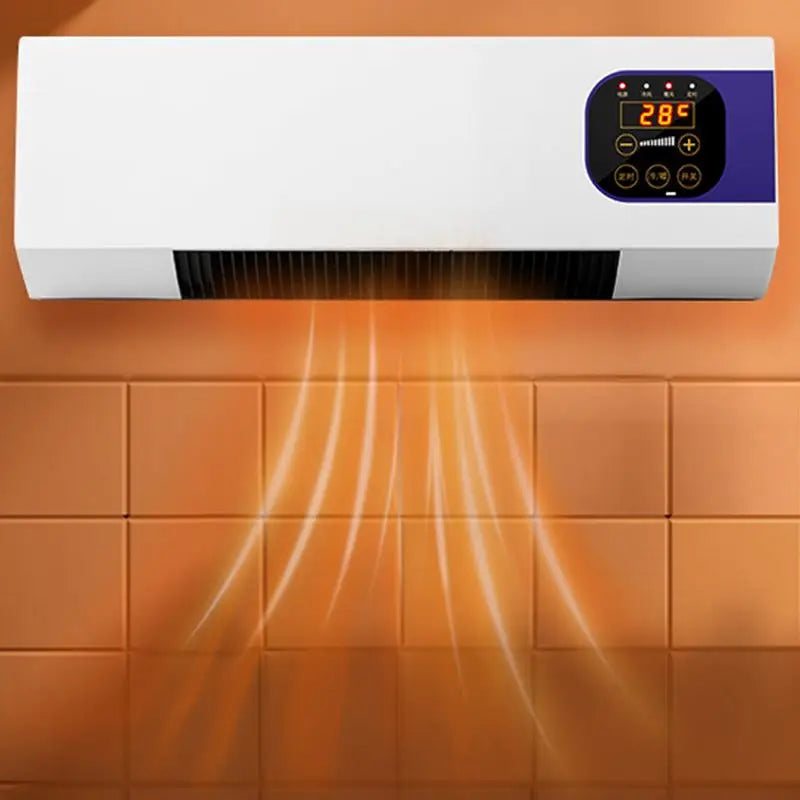 Home Cooler Fans For Bedroom 2000W For Wall With Remote Control Winter Warmer Temperature Adjustable