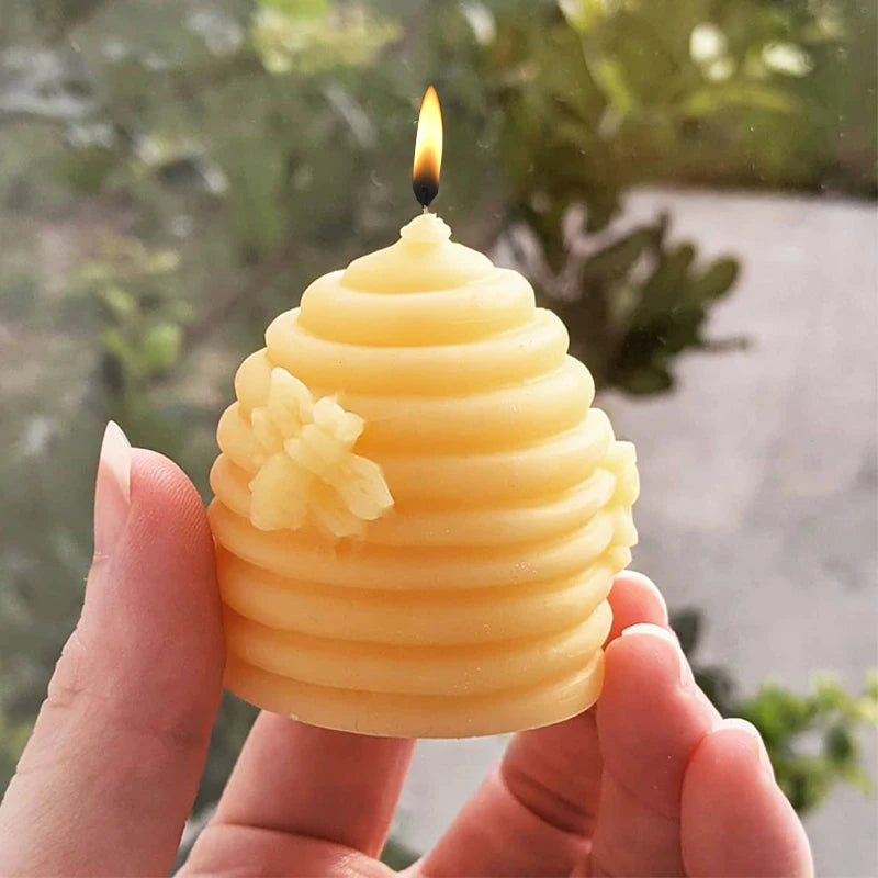 DIY Creativity Honeycomb Silicone Candle Mold 3D Beehive Scented Candle Soap Molds Plaster Resin Baking Mould Home Art Decor