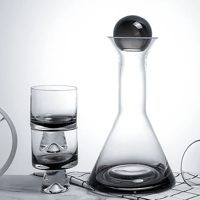 Borosilicate Glass Water Kettle, Tea Pot, Water Cup, Heat-Resistant Glass Bottle, Water Pitcher, Beverage Dispenser, 1.5L, 260ml