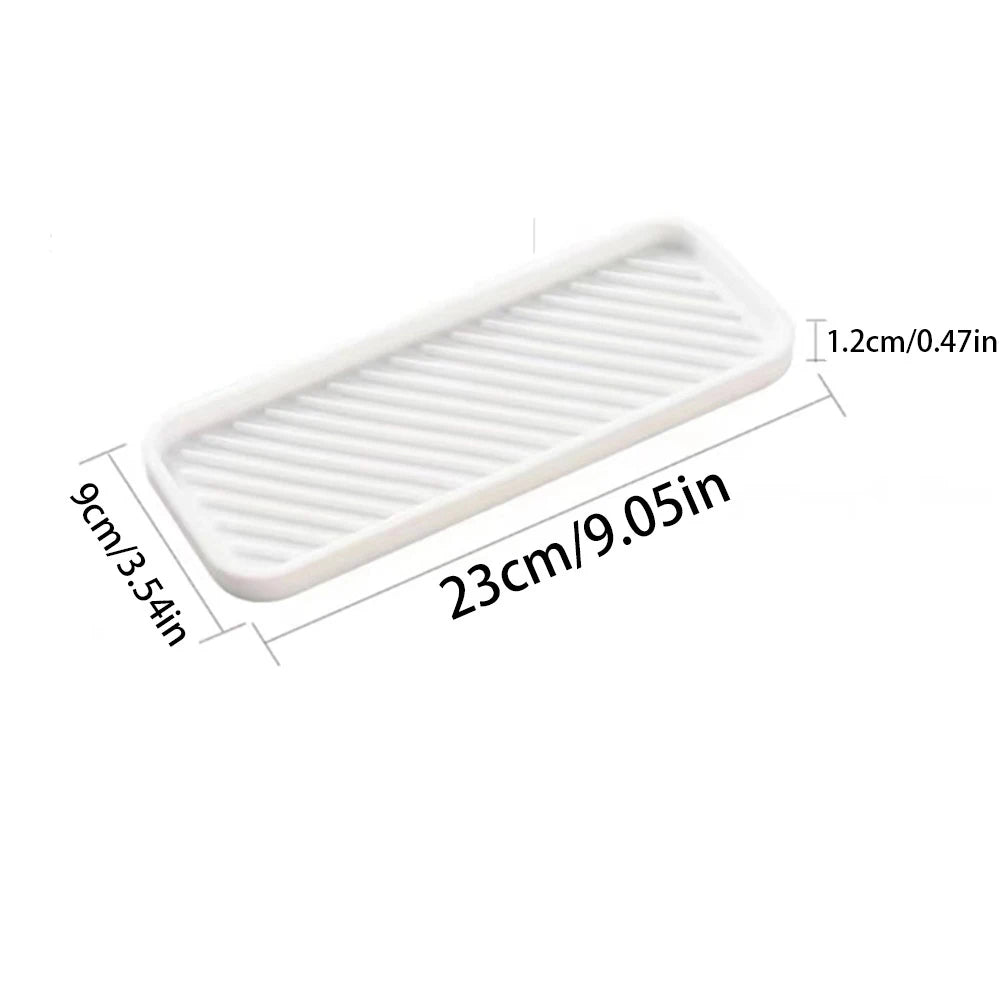 1pc Silicone Sponge Holder Kitchen Sponge Holder, Silicone Slink Organizer Tray for Bathroom,Soap Dispenser,Simple Silicone Soap