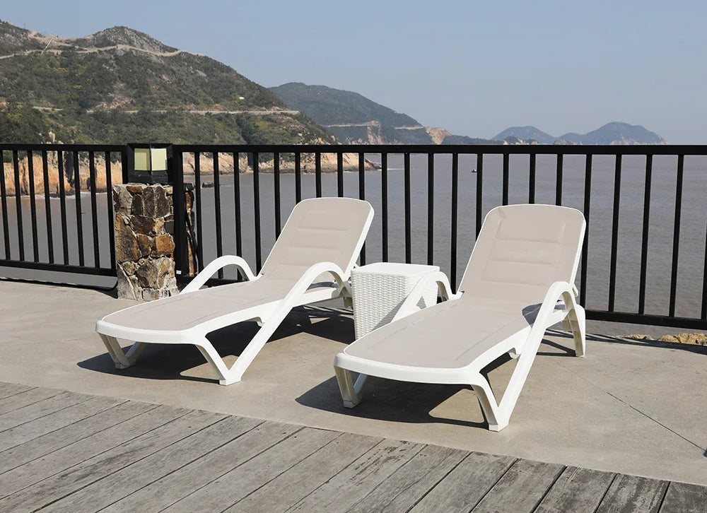 Luxury Outdoor Living Garden Furniture Adjustable Beach Lounge Pool Sunbed- Marieta Sunlounger