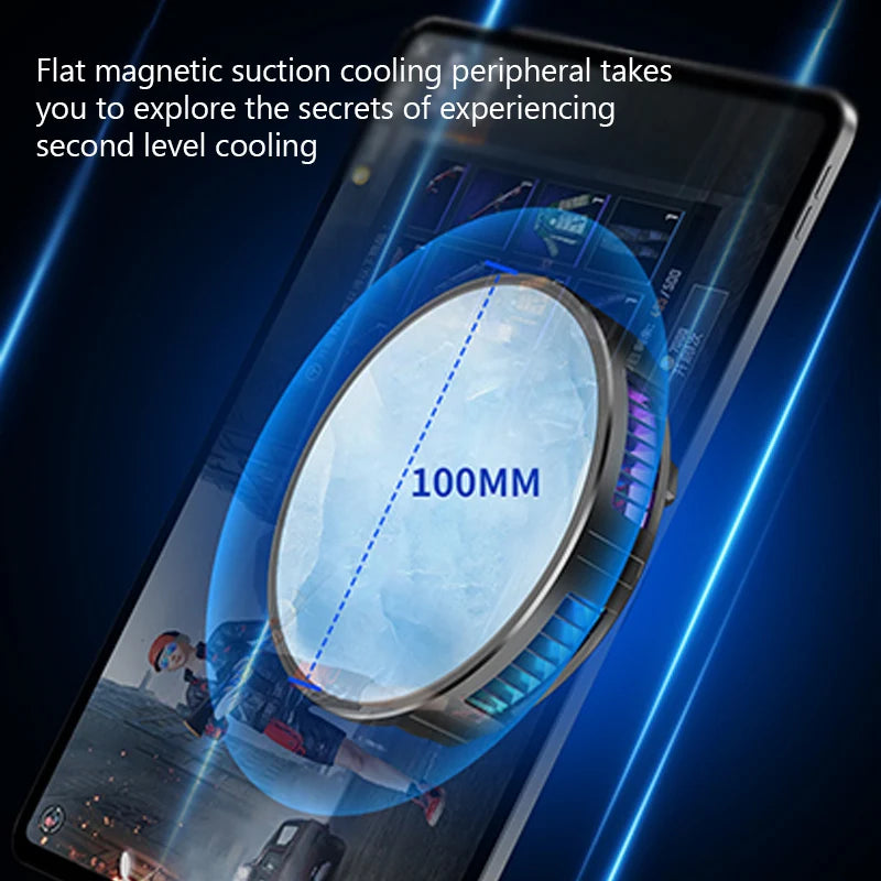 X42 Fan Phone Magnetic Cooler for Dedicated tablet with Aluminum Laptop Tablet Stand Radiator Peltier Cooler for iPad iPhone Mac