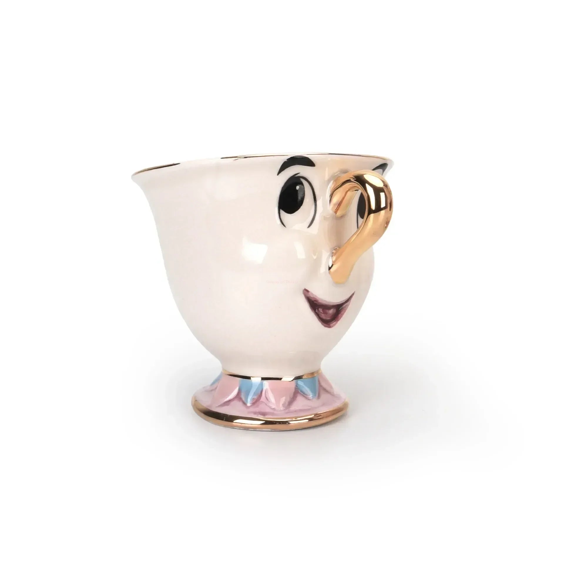 Disney Teapot Cute Cartoon Beauty And The Beast Coffee Pots Mug Mrs Potts Chip Cup Tea Cup Pots One Tea Set Droshipping Desk Gif