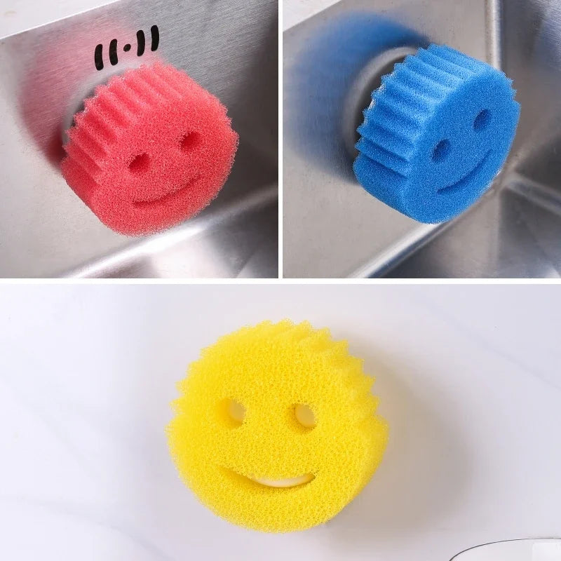 Smiling Sponge Brush Rack Suitable For Daddy Sponge Brush Suction Cup Holder Kitchen Sink Hanger Kitchen Storage Tools Supplies
