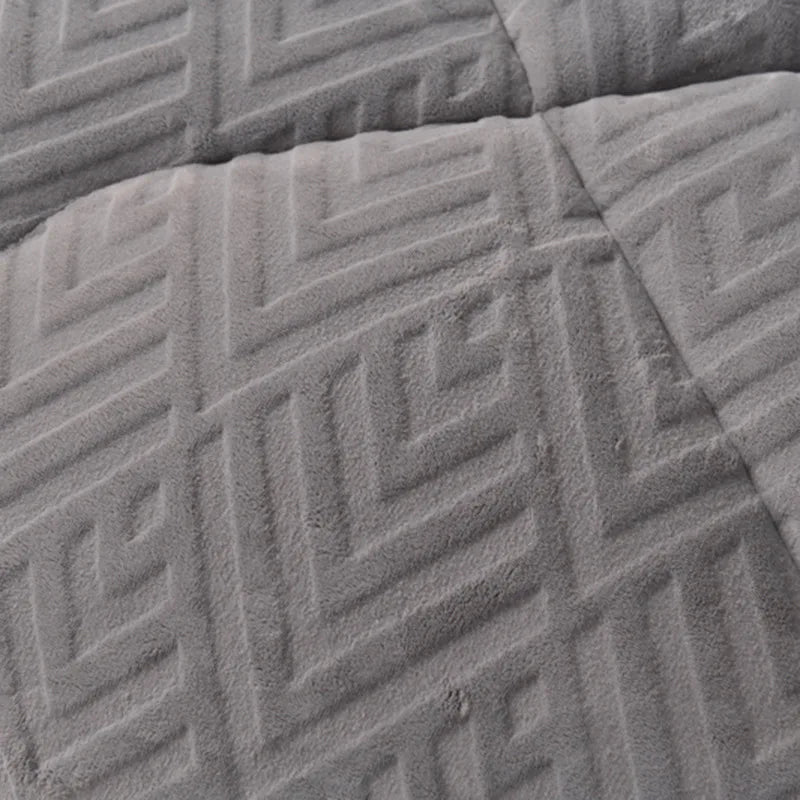 Super Warm Lamb Cashmere Quilt Winter Blanket Velvet Fabric Quilts Thickened Comforter Core Queen Full Size Weighted Blankets