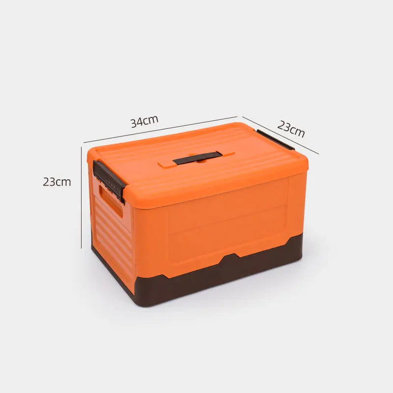 Folding Storage Box Multifunction Foldable Organizer Container Plastic Sundries Storages Supplies Organizer Box with Lid 1 PCS