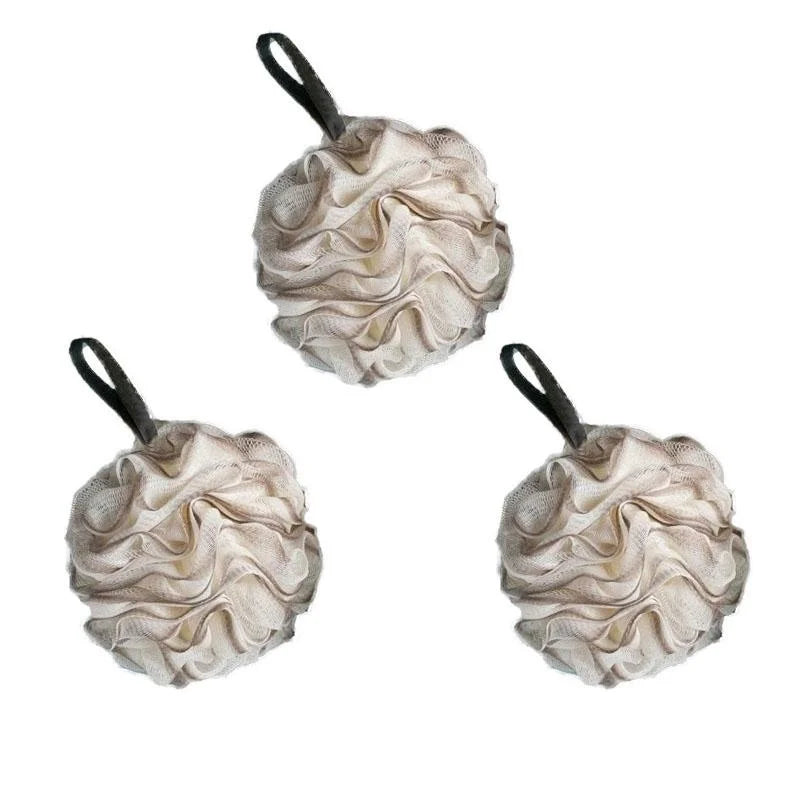 1/2/3pcs Large Bath Ball Rich Bubble Bath Towel Scrubber Body Cleaning Mesh Shower Wash Sponge Bathroom Accessories