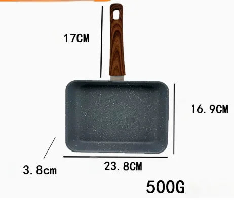 Tamagoyaki Japanese Omelette Pan Nonstick Egg Pan Skillet Rectangle Tamago Pan Small Egg Frying Pan with Cooking Tools