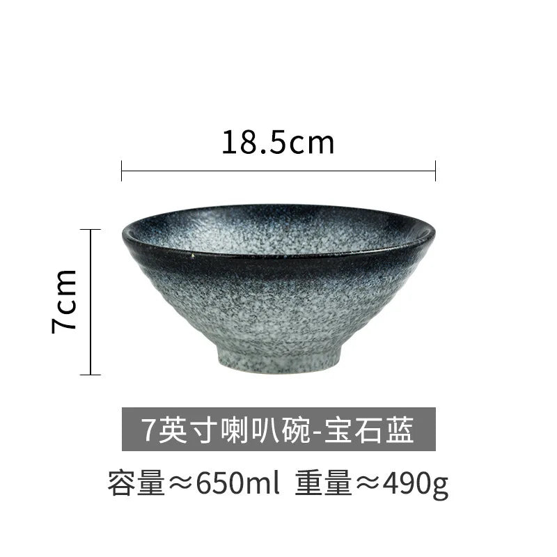 Japanese Style Ceramic Bowl, Large Ramen Bowl, Soup Bowl, Creative Tableware