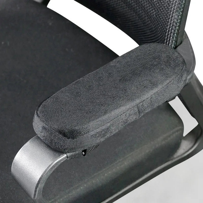 Memory Foam Armrest Pads for Office Chair Elbow Support Cushion for Arm Pressure Relief, Universal Fit Covers for Desk Chairs