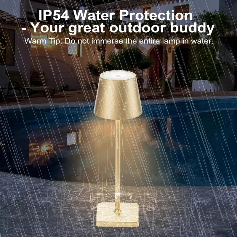 LED Touch Sensor Table Lamp 3 Color Desktop Night Light Bedside Creative Ambient Light Bar Outdoor Decoration Room Outdoor Decor